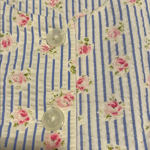 Polo by Ralph Lauren Blue and Pink Patterned Kids Dress - Picture 7 of 9